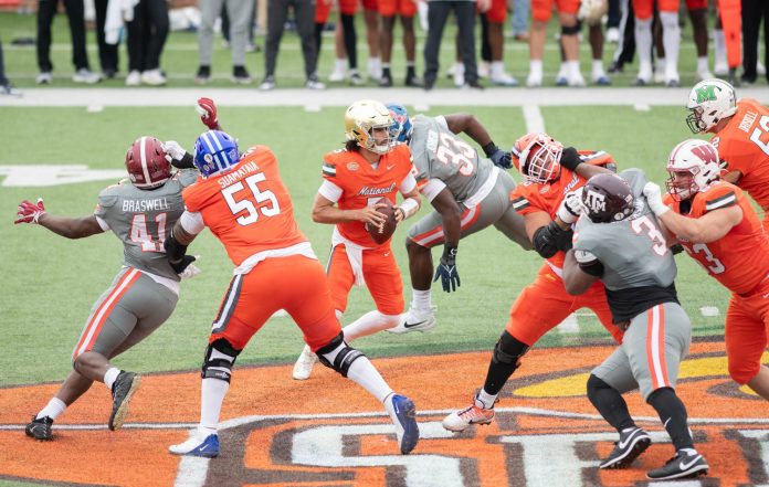 The Senior Bowl showcases top college football talent in an all-star game coached by NFL staff and attended by scouts from all 32 teams. It's where stars are born.