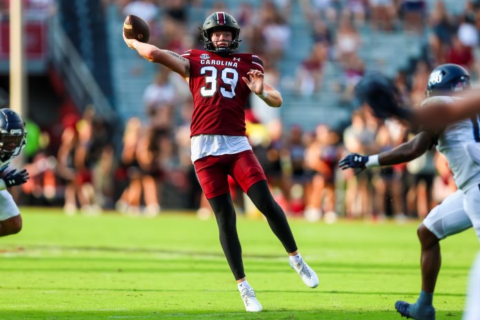 South Carolina's Kai Kroeger is one of the top specialists at the Shrine Bowl.