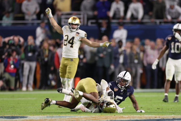 Penn State WRs Catch the Blame As Prominent CFB Analyst Reveals Crazy Stat From Notre Dame Loss