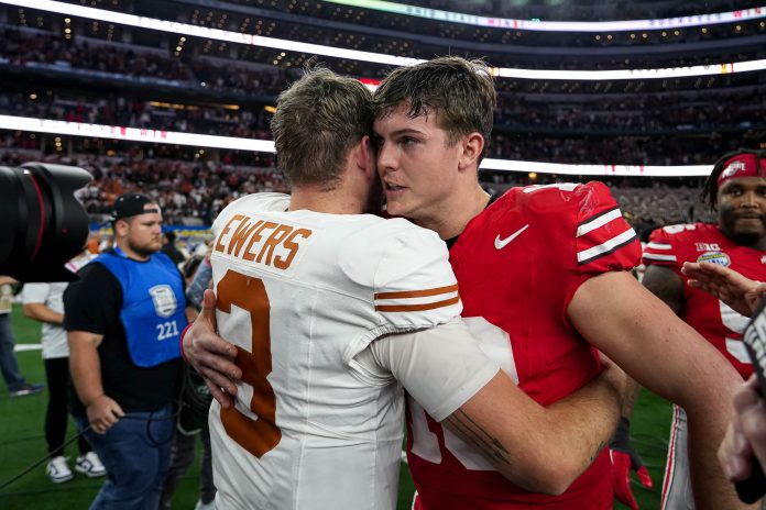 It took Will Howard four tries to beat the Texas Longhorns, but he’s finally done it. A National Championship game berth is up next for the Buckeye QB.