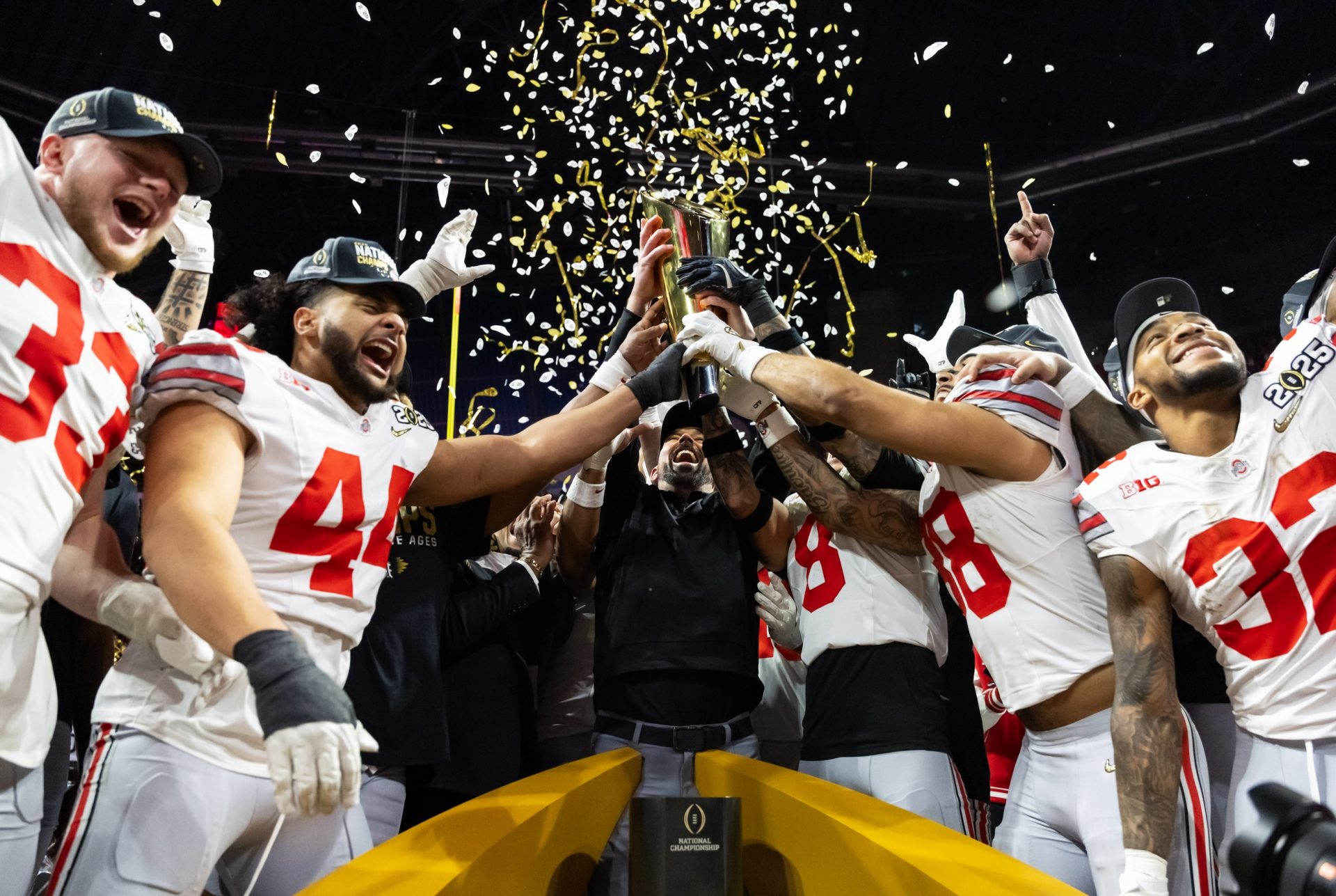 Ryan Day cherishes a historic moment after the Ohio State Buckeyes' National Championship win.