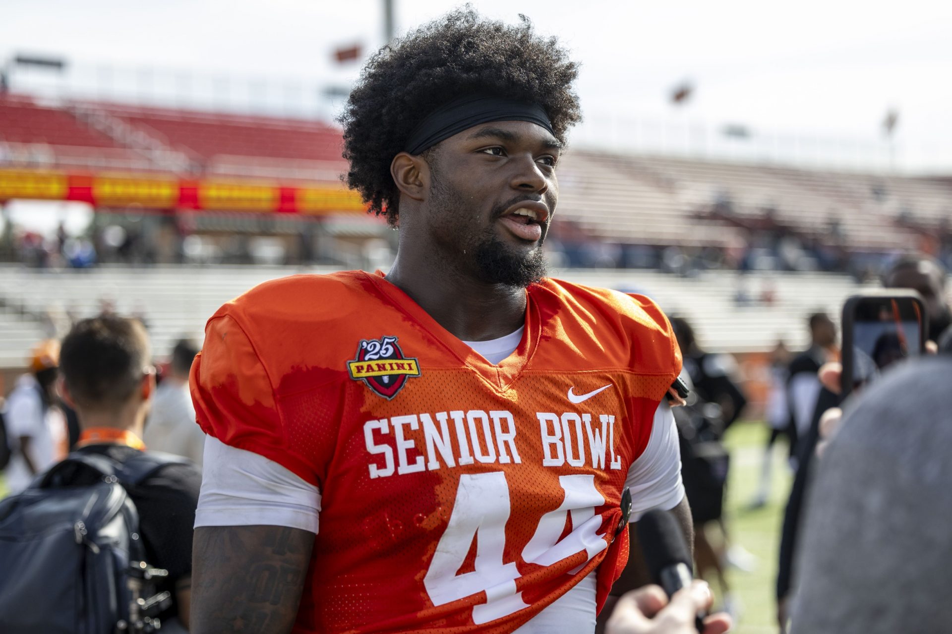 Bowling Green tight end Harold Fannin continues to shine at the Senior Bowl, making arguably the catch of the week. 