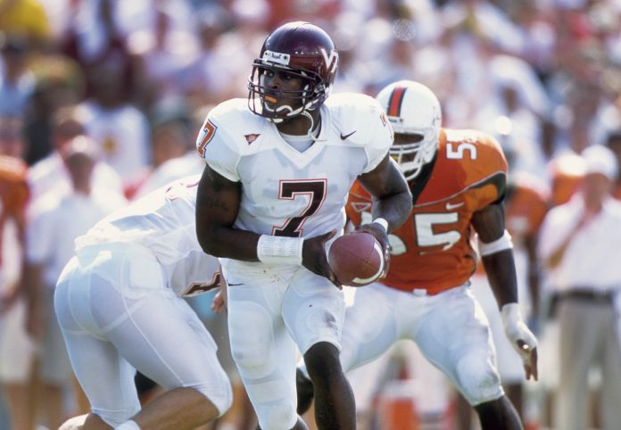 Michael Vick, a former dual-threat for the Virginia Tech Hokies, found his spot in the College Football Hall of Fame after more than two decades.