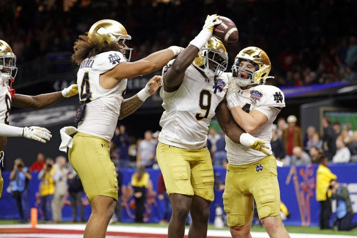 Discover the ticket price for the College Football Playoff semifinal between Notre Dame and Penn State and find out the crazy cost of luxury seats.