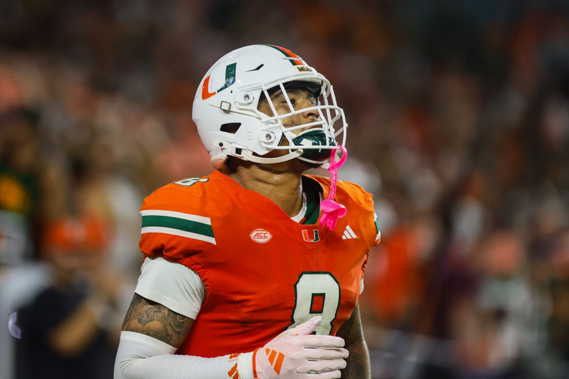 Miami Hurricanes tight end Elijah Arroyo is making money and fans at the 2025 Senior Bowl as he extends his standout performance.