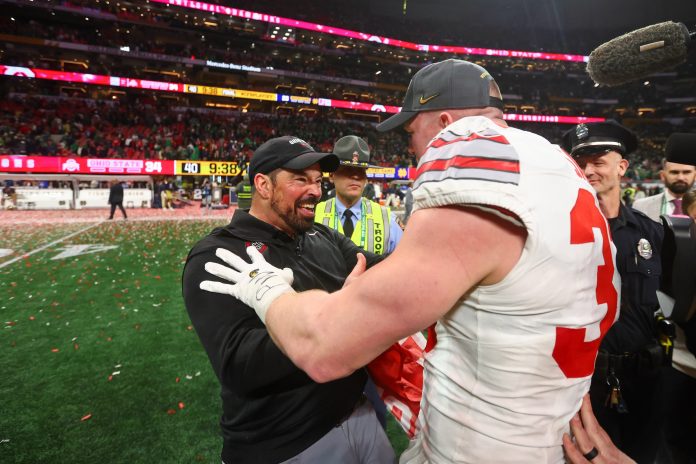 'Nice Way To Lose a Limb' -- CFB World Reacts to Ryan Day’s Golf Cart Accident After Championship Win