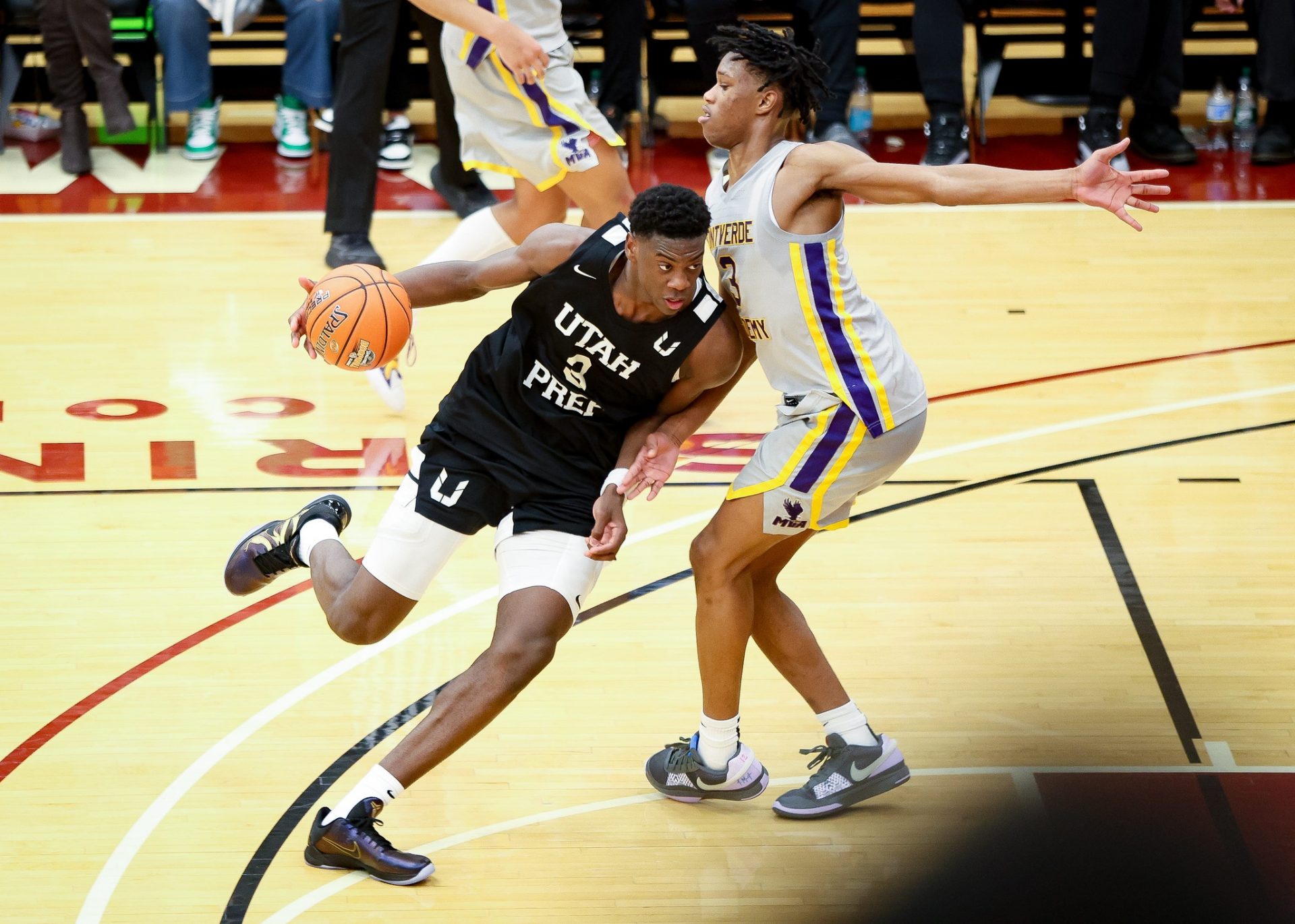 Utah Prep's AJ Dybantsa, of Brockton, during a game vs. Montverde Academy the HoopHall Classic at Springfield College on Sunday, Jan. 19, 2025.