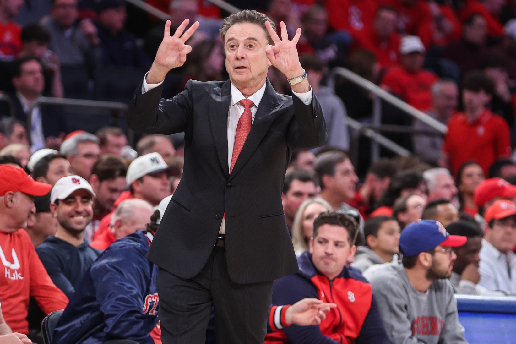 St. John's coach Rick Pitino’s fiery halftime speech sparks viral reactions as the Red Storm rallies past Providence.