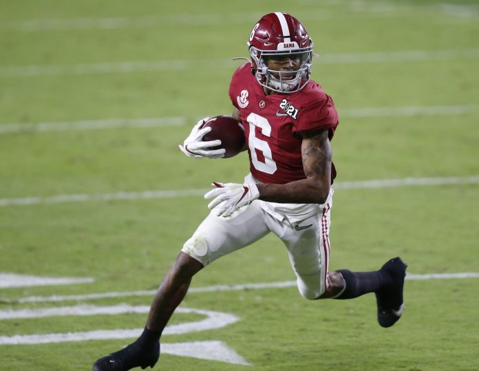 Philadelphia Eagles WR DeVonta Smith aims for several historic Super Bowl feats, including the rare triple crown and several Alabama Crimson Tide records.