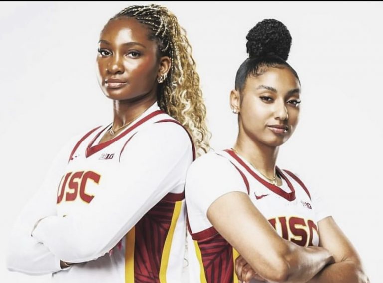 USC's dynamic duo of JuJu Watkins and Kiki Iriafen combined for over 50 points in a recent win over Michigan State. See what USC coach Lindsay Gottlieb said.