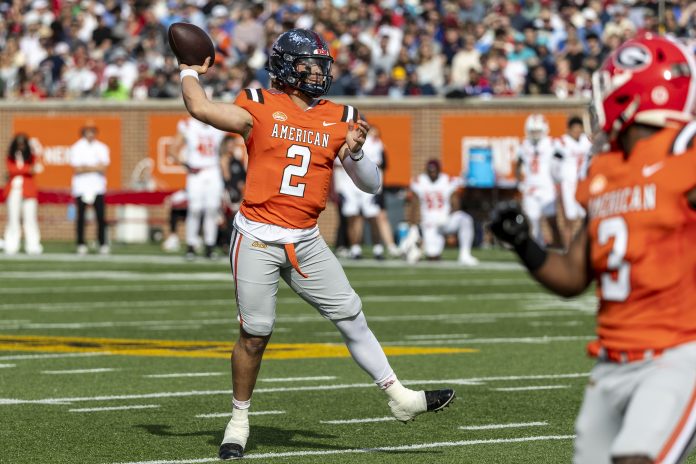 Quarterback Jaxson Dart expressed excitement over the fact that he could play with his former high school center, currently a member of the Las Vegas Raiders.