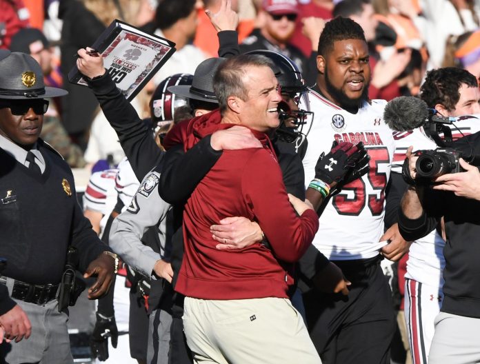 South Carolina head coach Shane Beamer will throw the first pitch at the Gamecocks' baseball opener on Sunday, showing his commitment to Gamecock Athletics.