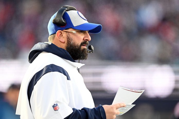 New England Patriots senior football advisor Matt Patricia watches a play against the Miami Dolphins during the second half at Gillette Stadium.