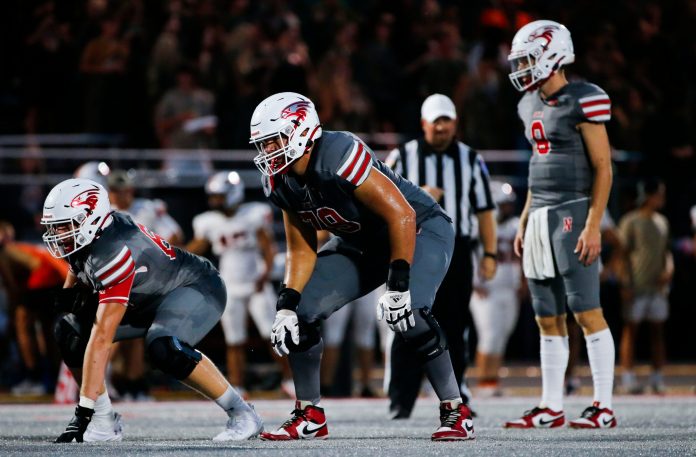 Nixa's Jackson Cantwell as the Eagles took on the Republic Tigers at Nixa on Friday, Aug. 30, 2024.