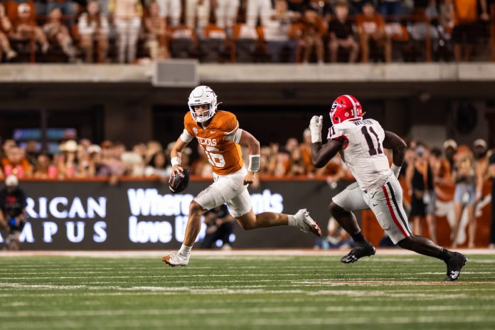 One of the NFL’s speediest players, Kansas City Chiefs WR Xavier Worthy, says Texas Longhorns QB Arch Manning could beat him in a race. What do you think?