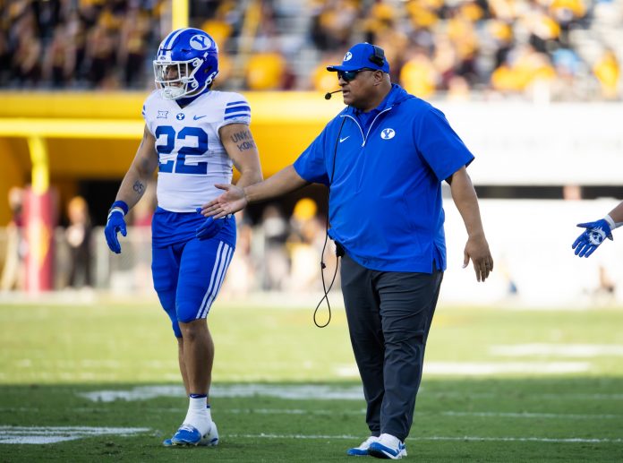 BYU HC Kalani Sitake praised retiring AD Tom Holmoe for his 20-year history of leadership and long-term influence on Cougar Athletics.