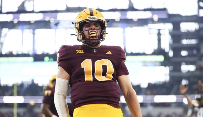 Arizona State QB Sam Leavitt, known for his generosity in the world of NIL deals, honored his offensive line with a hilarious deal with a popular restaurant.