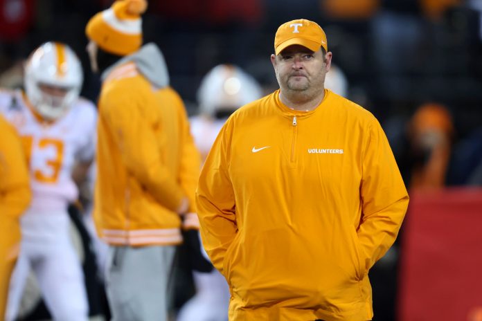 Tennessee Volunteers head coach Josh Heupel before the game against the Ohio State Buckeyes at Ohio Stadium.