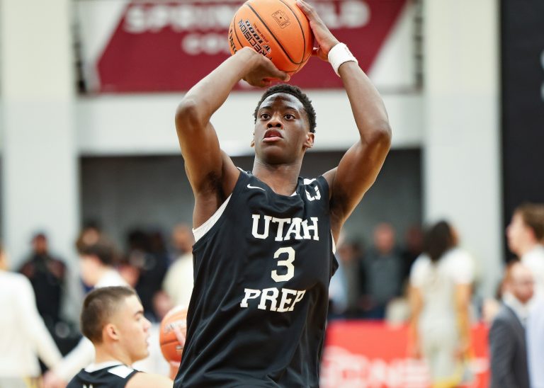 AJ Dybantsa, a preps basketball prospect known for his crazy dunks, is joining the BYU Cougars next season. Take a look at his latest viral dunks!