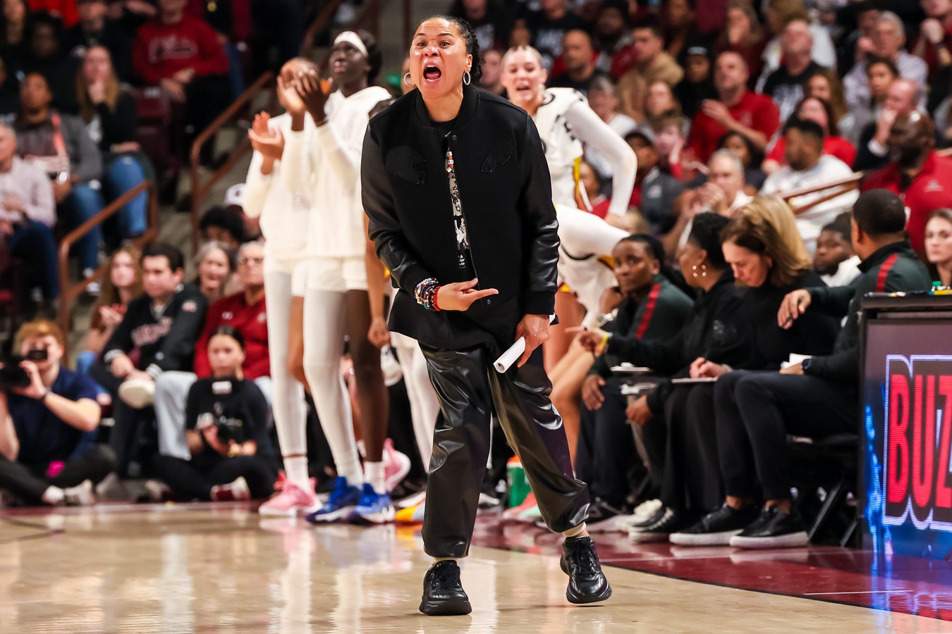 Dawn Staley doesn’t hold back after South Carolina’s tough 29-point loss, giving the team a brutal 