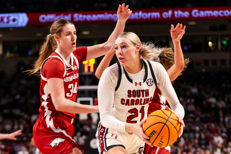 South Carolina may have found another star in forward Chloe Kitts, who just did something no Gamecock has done since Aliyah Boston in 2021.