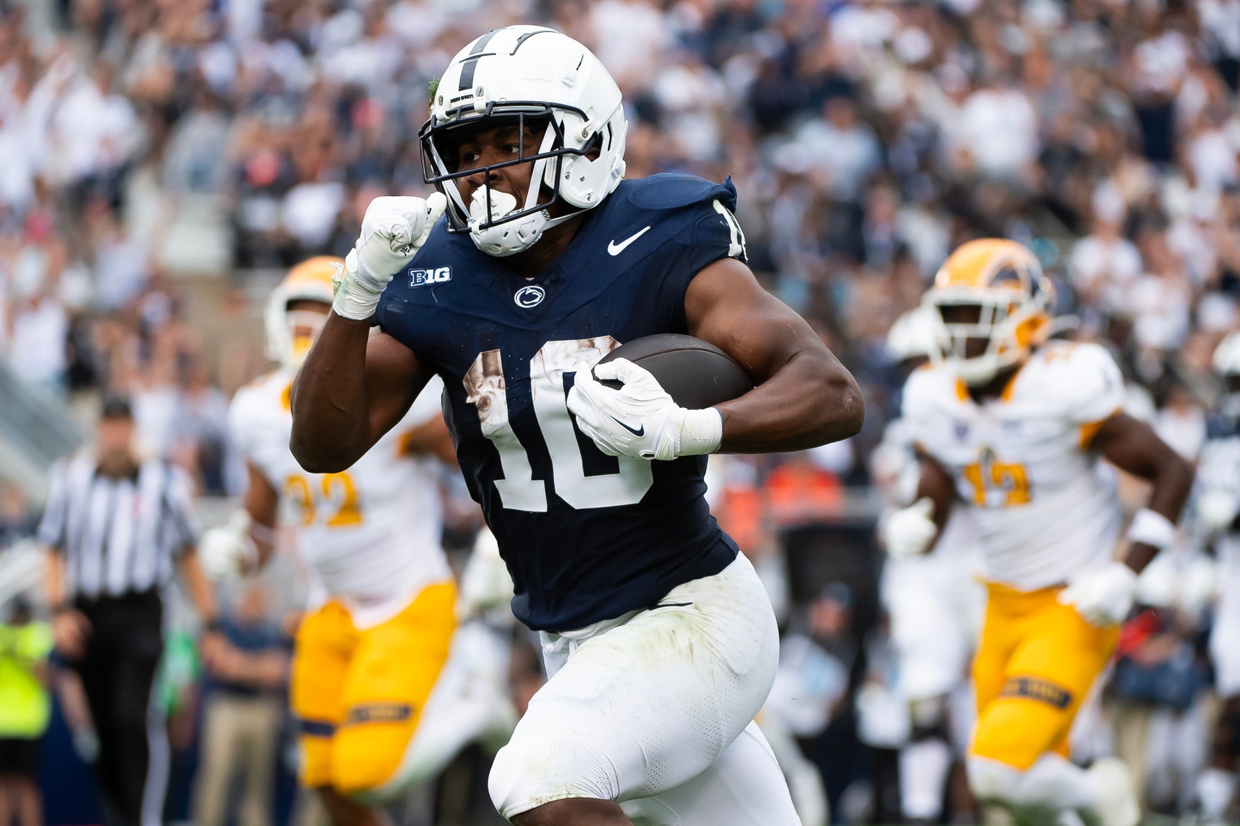 Star running back Nick Singleton is returning to the Penn State Nittany Lions for another college season. Why didn't he leave early for the 2025 NFL Draft?