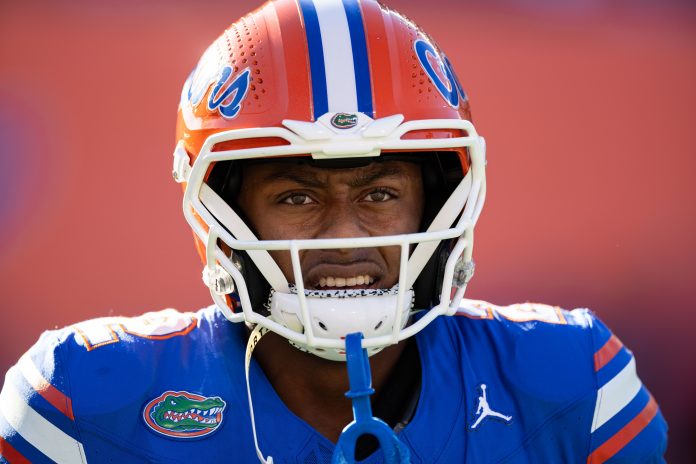 Florida Gators quarterback DJ Lagway (2) on the field before a game against the LSU Tigers at Ben Hill Griffin Stadium.