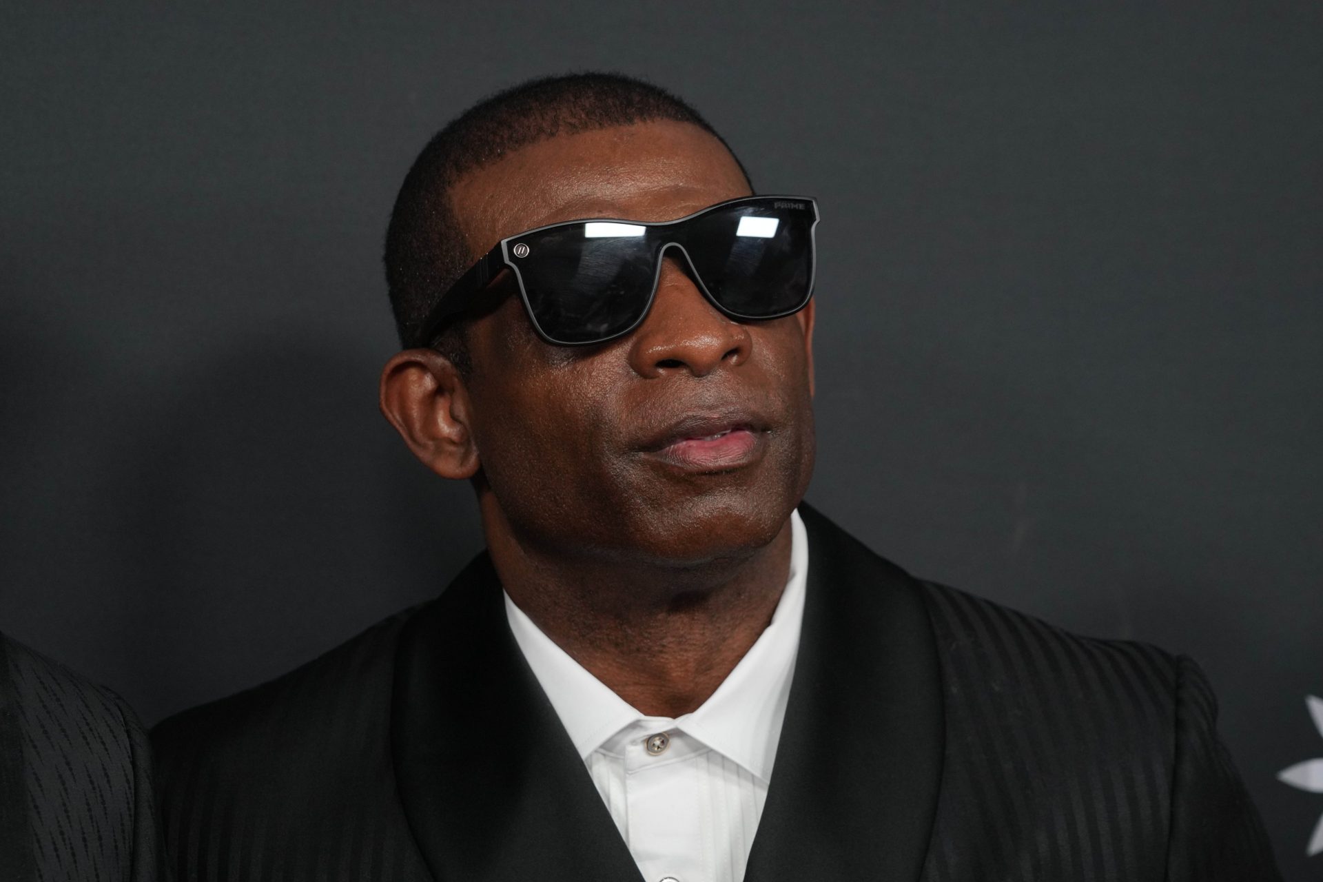 Deion Sanders on the red carpet before Super Bowl LIX NFL Honors at Saenger Theatre.