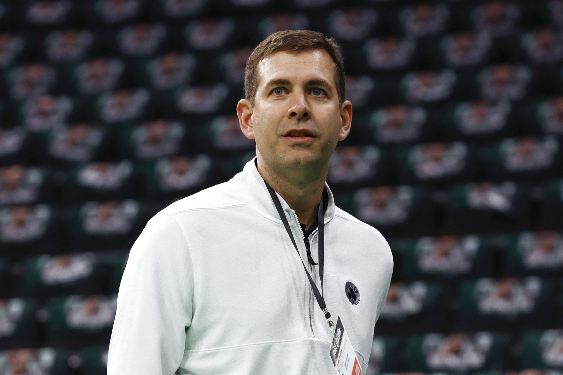 Boston Celtics president of basketball operations Brad Stevens before their game against the Cleveland Cavaliers at TD Garden.