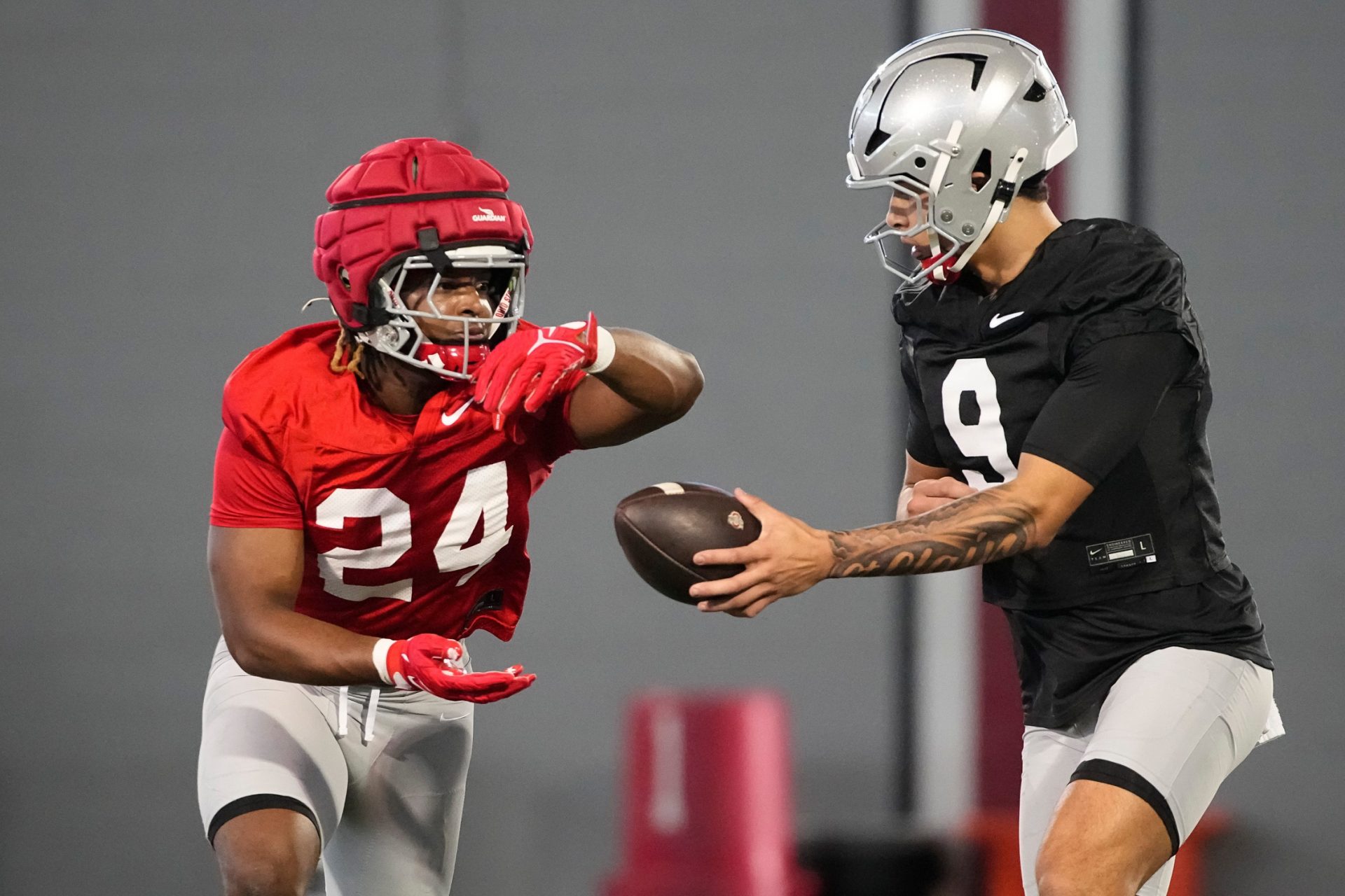 Sam Williams-Dixon (24) during spring football practice at the Woody Hayes Athletic Center