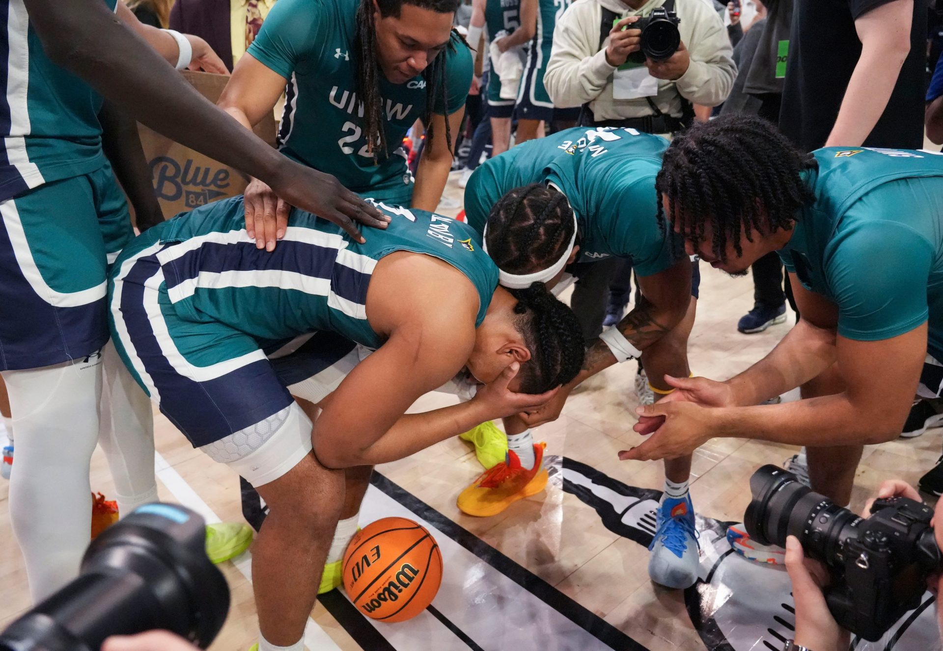 UNCW's Donovan Newby, who was named the tournament's most outstanding player,