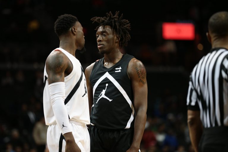 During the Jordan Brand Classic at Barclays Center.