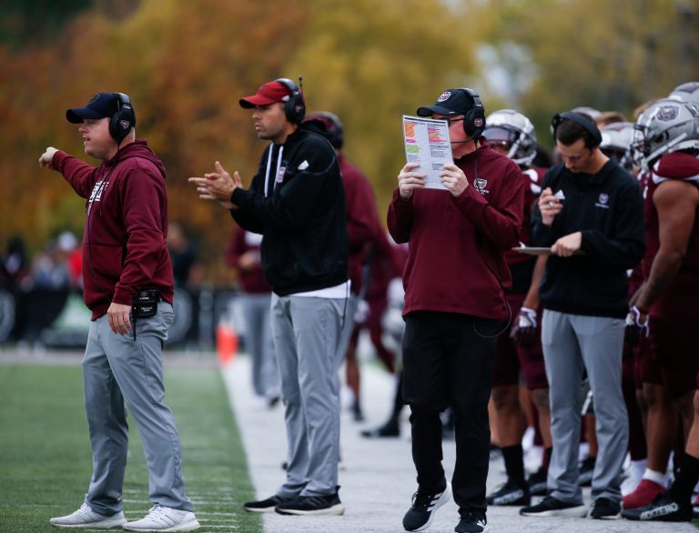 Missouri State Bears Offensive Coordinator Nick Petrino as the Bars took on the Western Illinois Leathernecks at Plaster Stadium on Saturday, Oct. 29, 2022.

Tmsu00273