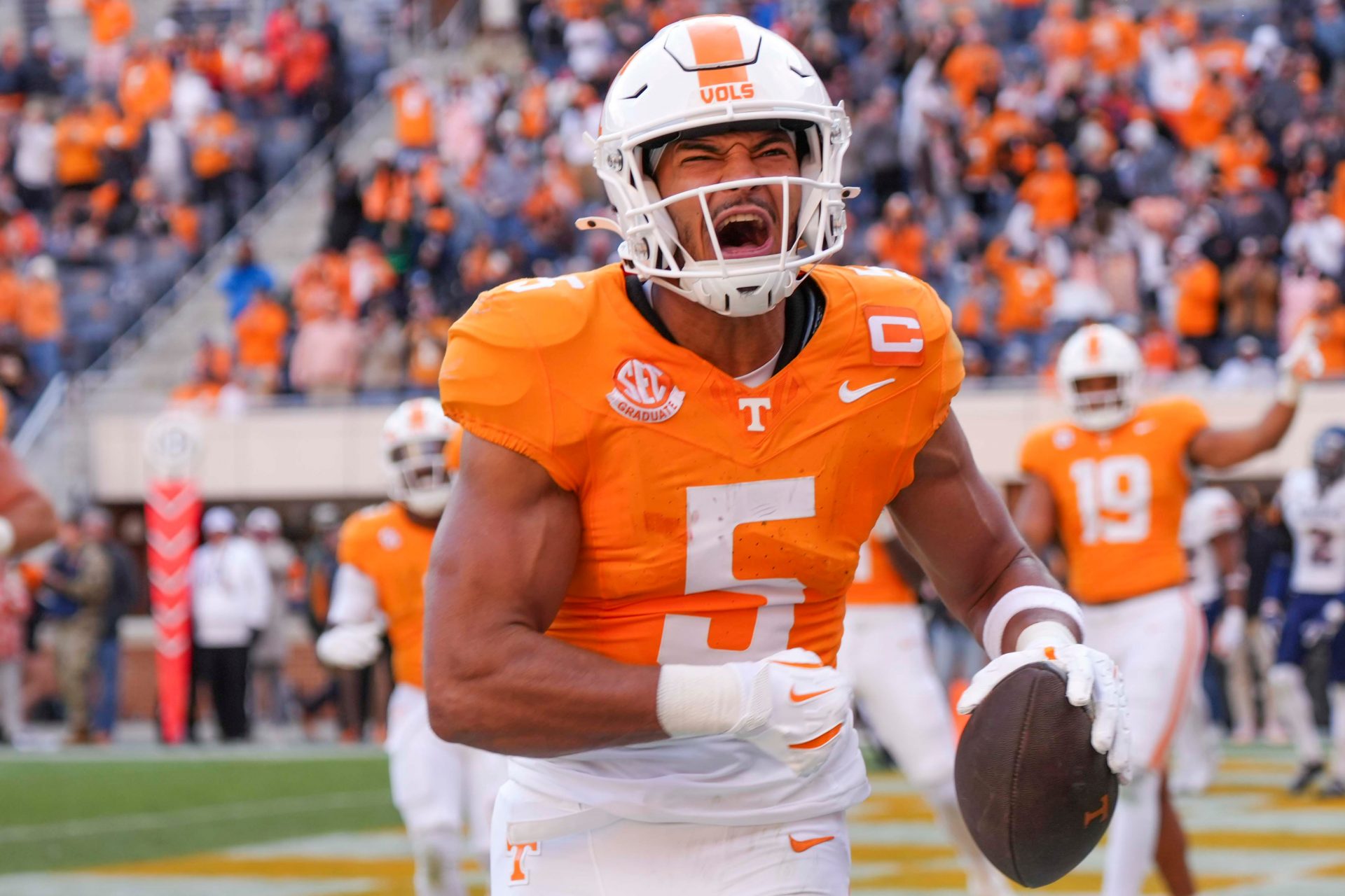 Everything you need to know about Bru McCoy ahead of the 2025 NFL Draft including his scouting report, recent draft projection, and all the expert predictions.