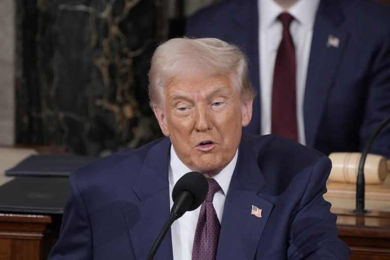 President Donald Trump addresses a joint session of Congress at the U.S. Capitol in Washington, D.C., on March 4, 2025.