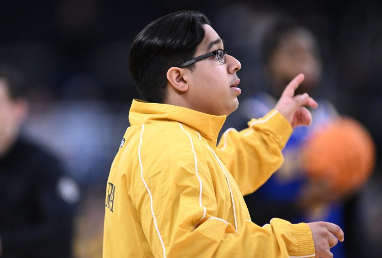 McNeese State Cowboys manager Amir Khan before a second round men’s NCAA Tournament game against the Purdue Boilermakers at Amica Mutual Pavilion.