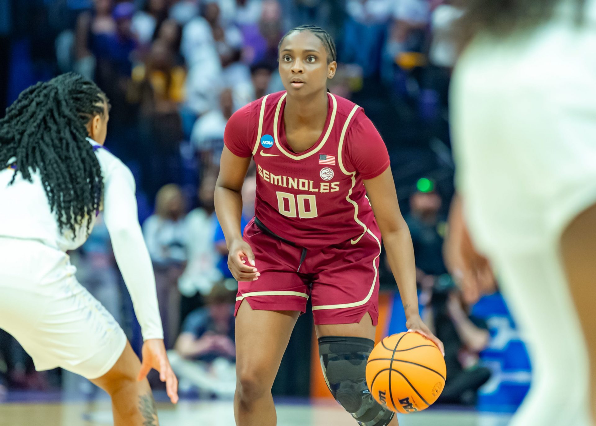 Ta'Niya Latson 00, LSU Tigers take on Florida State in the second round of the NCAA Womens Basketball Tournament in Baton Rouge, LA. Monday, March 24, 2025.