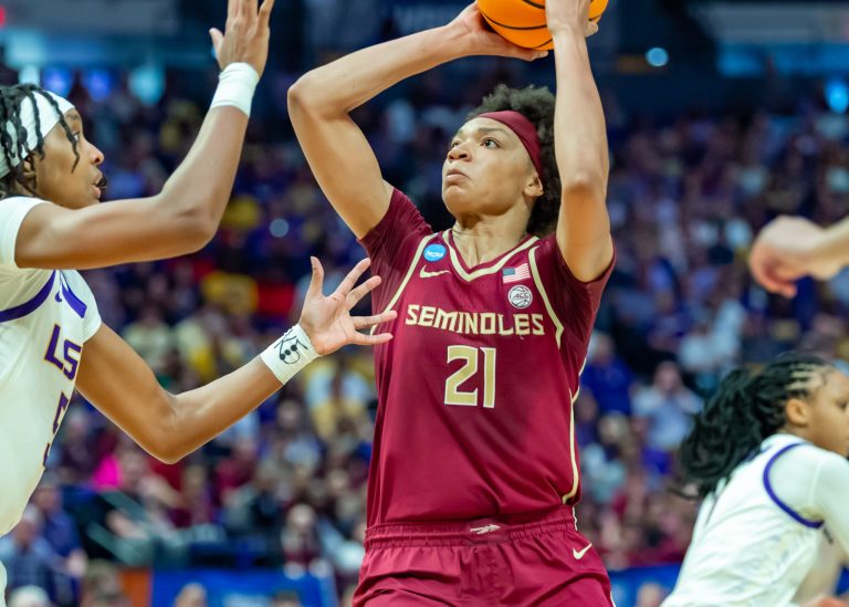 Makayla Timpson 21, LSU Tigers take on Florida State in the second round of the NCAA Womens Basketball Tournament in Baton Rouge, LA. Monday, March 24, 2025.