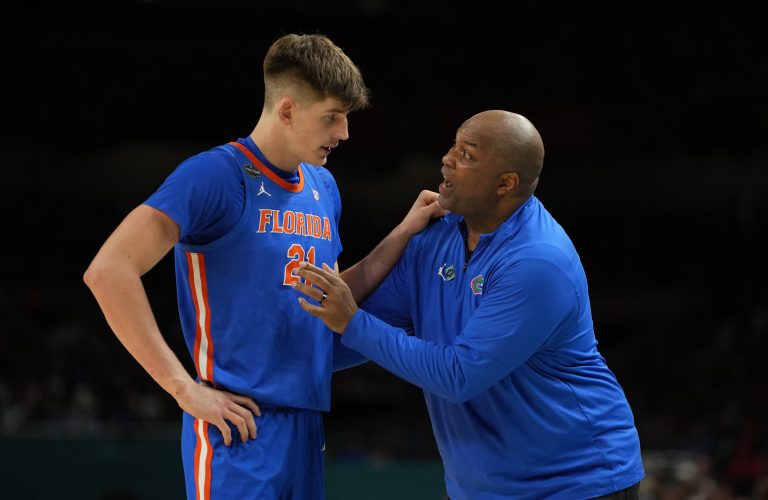 Was it tough love or just cussing? Alex Condon dishes on the fiery halftime speech that led to the Florida Gators' Final Four comeback over Auburn.