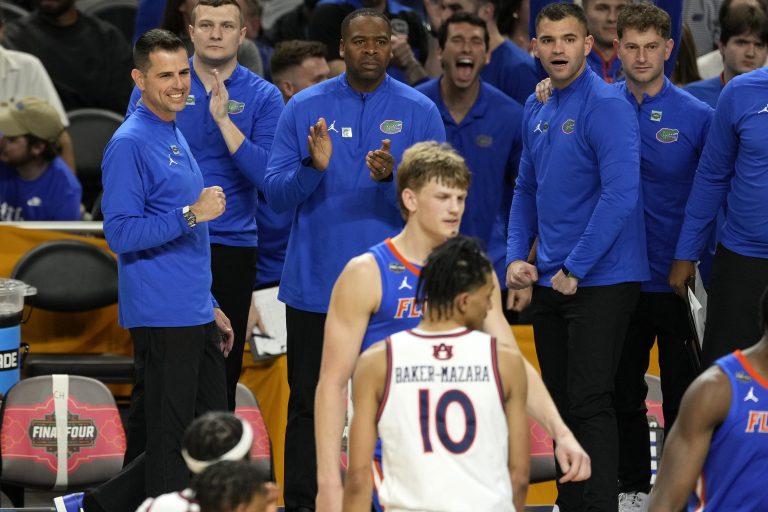Following Florida's 79-73 Final Four win, coach Todd Golden praised Auburn and coach Bruce Pearl, as well as his own team's heart and toughness. What did he say?