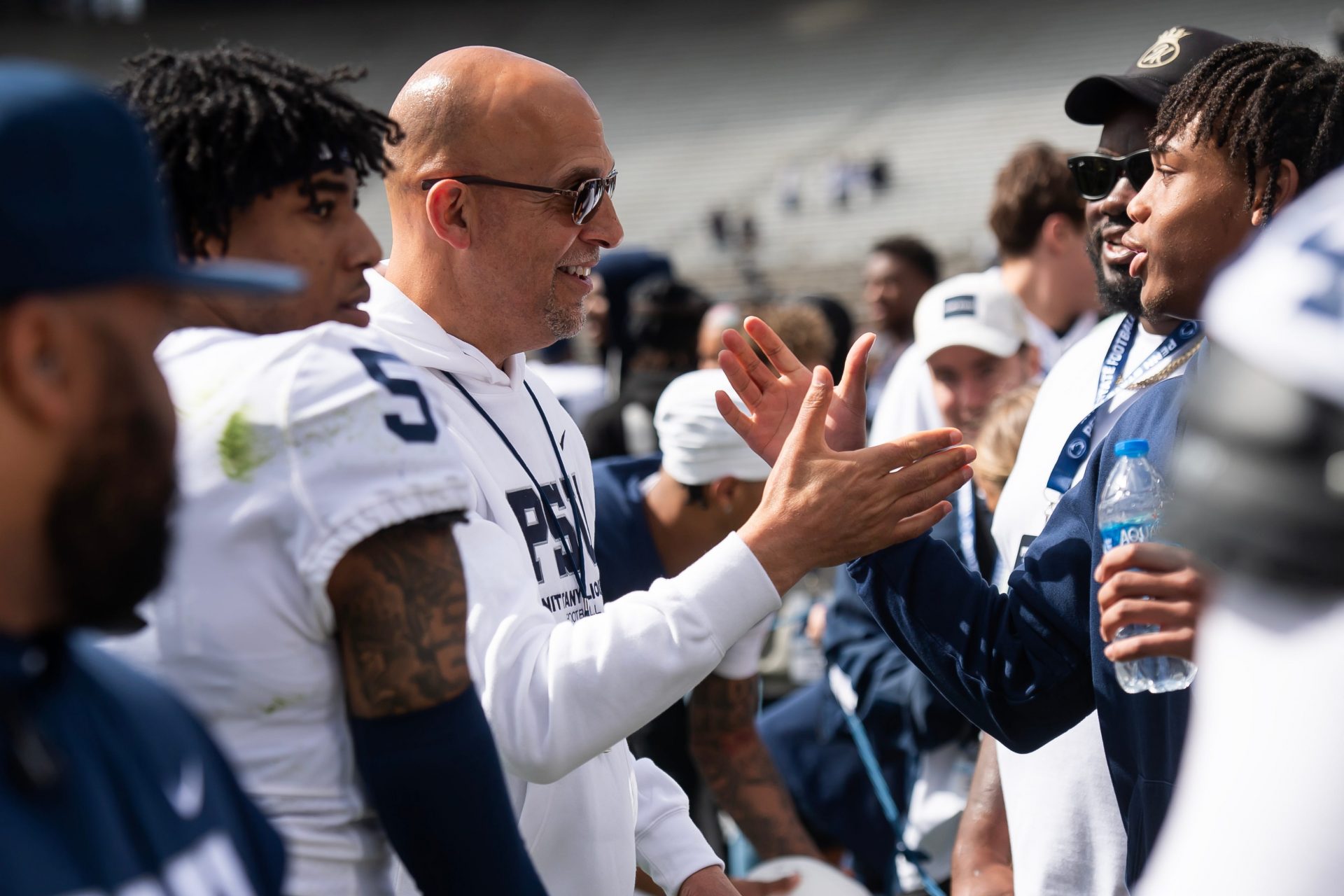 James Franklin candidly opens up about what it took to keep players like Nick Singleton, Kaytron Allen, and Drew Allar from the portal and NFL Draft.