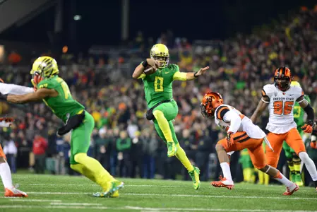 Marcus Mariota Nearly Passed on Oregon After Johnny Manziel Stole the Spotlight on His Visit