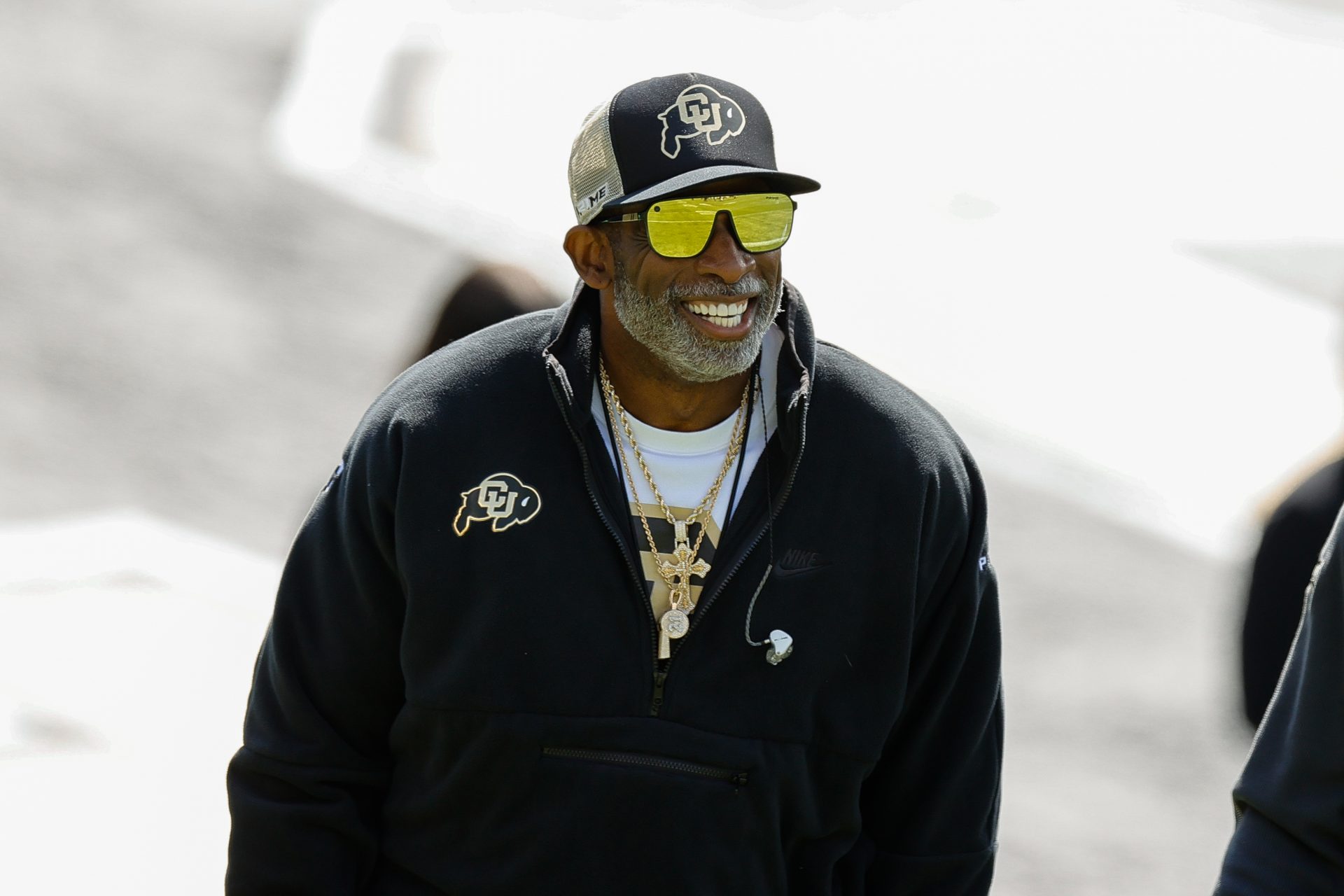 Colorado Buffaloes head coach Deion Sanders during the spring game at Folsom Field.