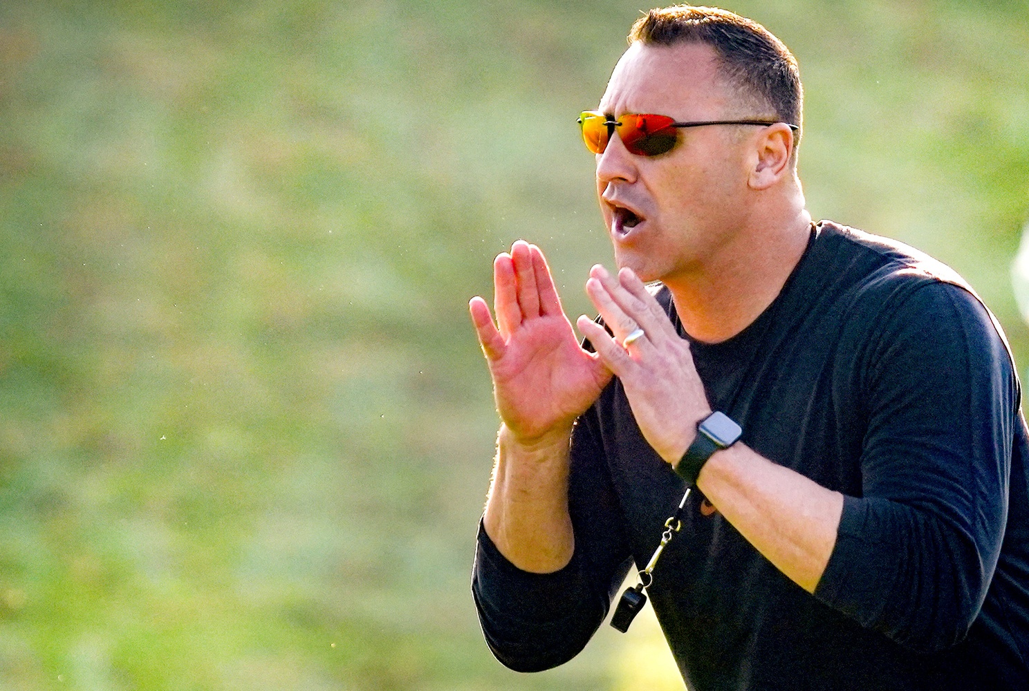 Texas Longhorns Head Coach Steve Sarkisian during their first practice of the spring season on Tuesday, March 25, 2025.