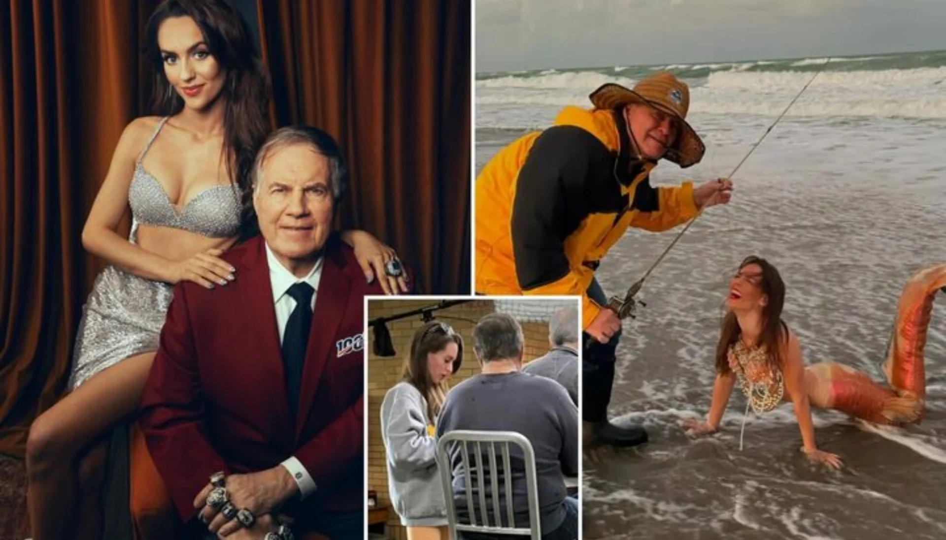 Jordon Hudson and Bill Belichick (Image credit: X/@nypost)