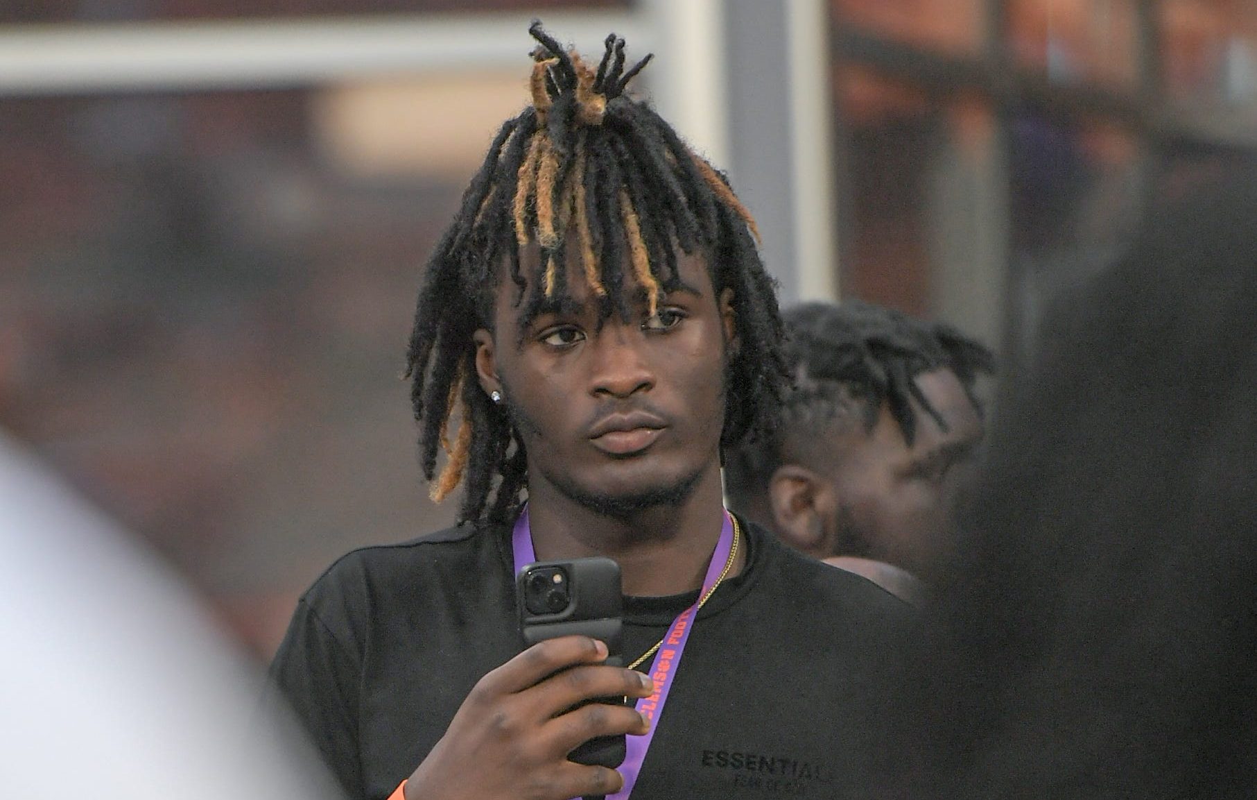 Zavion Griffin-Haynes 2026 defensive end from Rolesville High in North Carolina before the game with Florida Atlantic Sept 16, 2023; Clemson, South Carolina, USA; at Memorial Stadium.