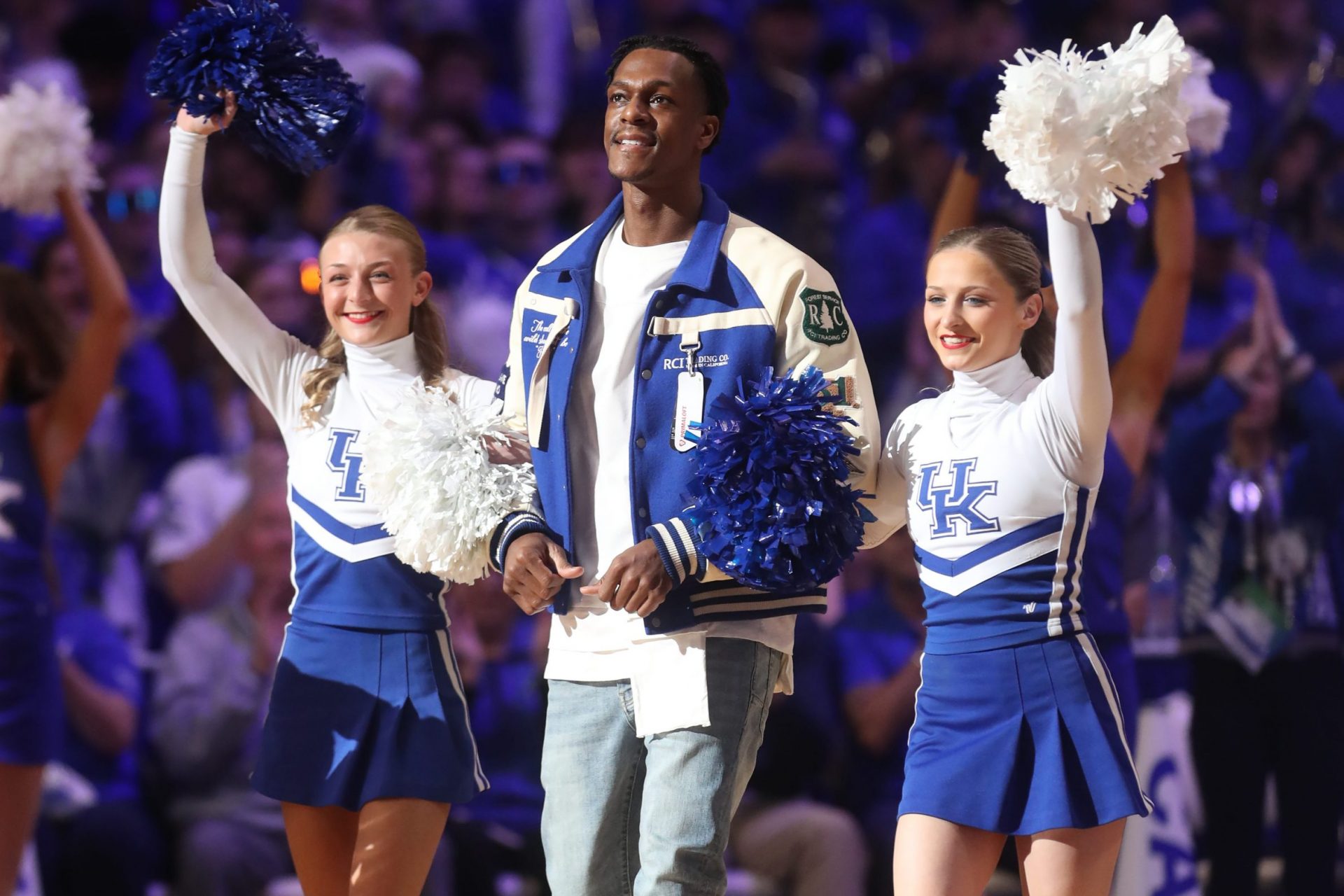 Former Kentucky player Rajon Rondo was the “Y” against Kansas.
Jan. 28, 2023