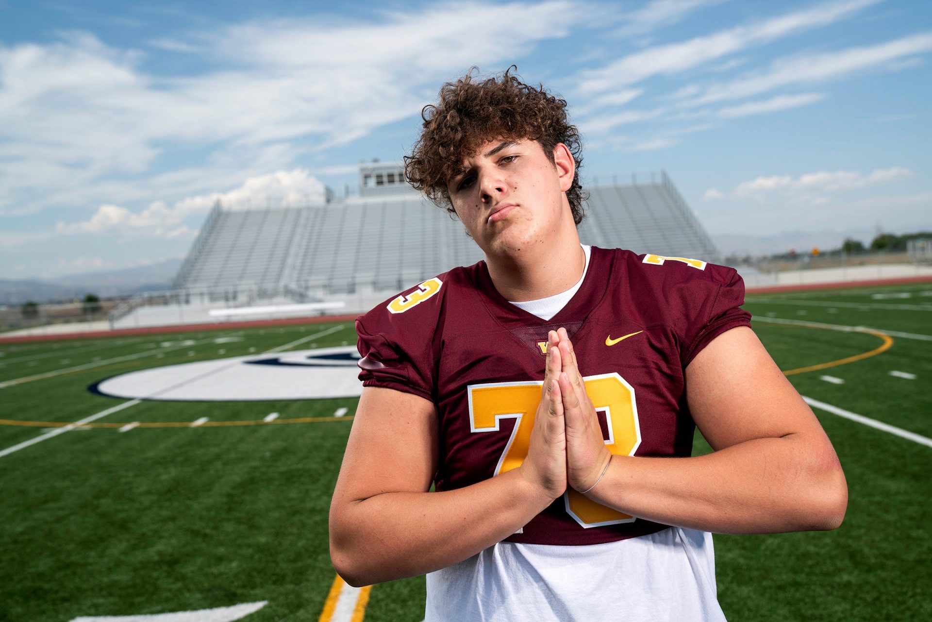 Windsor's Deacon Schmitt poses for a picture during The Coloradoan's football Media Day on Tuesday, Aug. 6, 2024 at PSD Stadium in Timnath, Colo.
