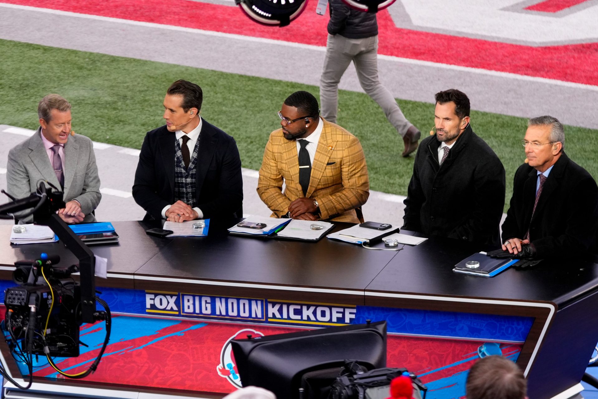 FOX Big Noon Kickoff was live inside the Ohio Stadium prior to the game between the Ohio State Buckeyes and the Indiana Hoosiers at Ohio Stadium on Saturday, Nov. 23, 2024 in Columbus, Ohio.