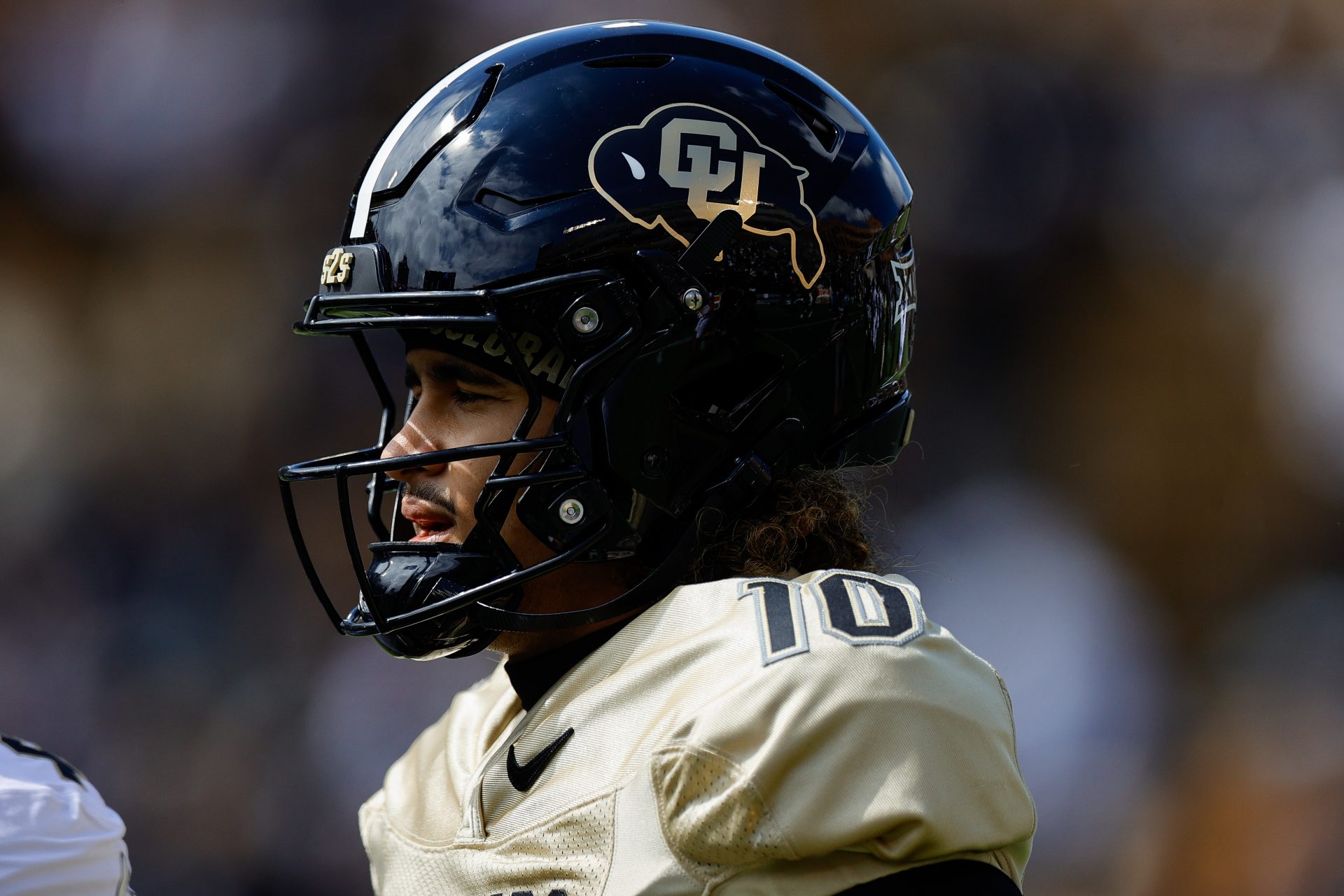 Colorado Buffaloes quarterback Julian Lewis (10) during the spring game at Folsom Field.